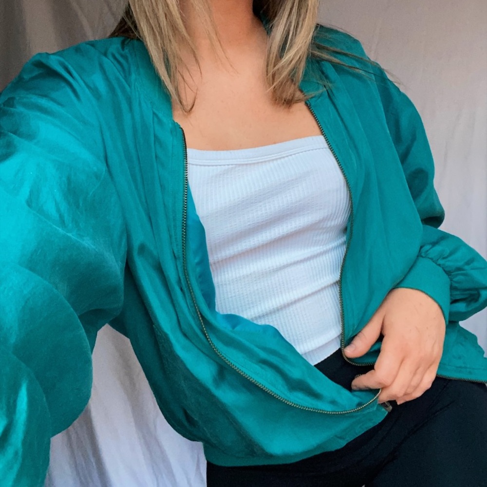Silk windbreaker